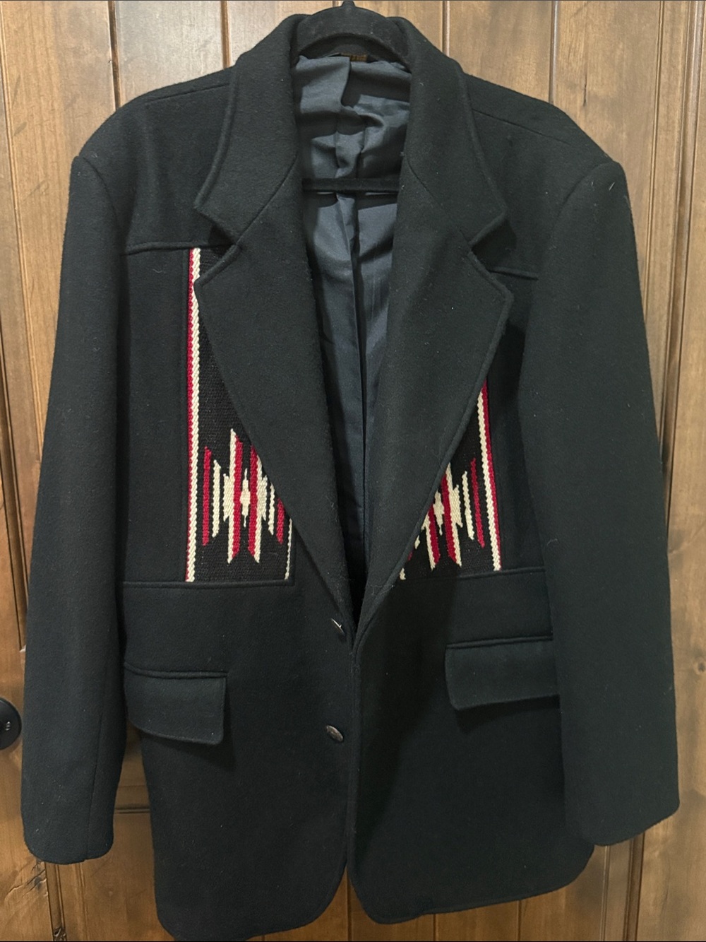 PIONEER Wear *Vintage*  Western Blazer with Embroidered Red and Cream accent